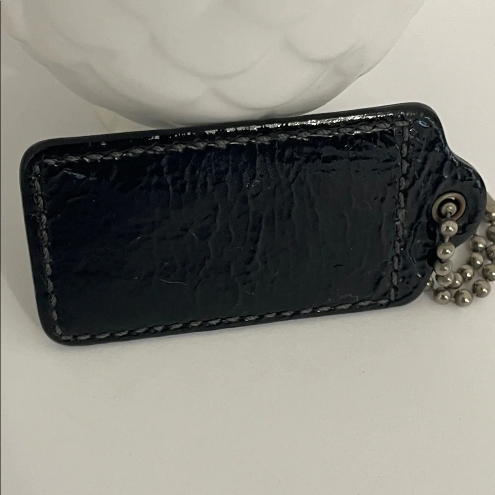 Coach 3” Hang Tag | Black Patent Leather
